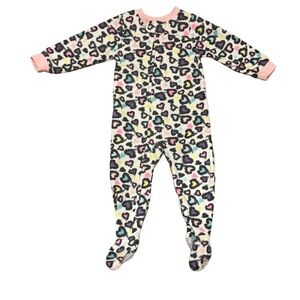 Kidgets Pink and Purple girls Hearts Sleeper. Size 18M.